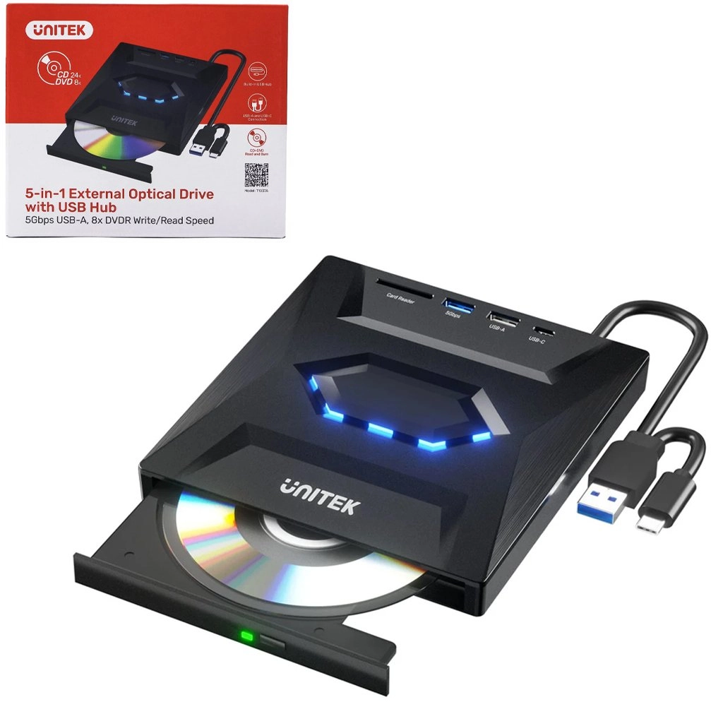 Unitek DVD player External DVD/CD burner