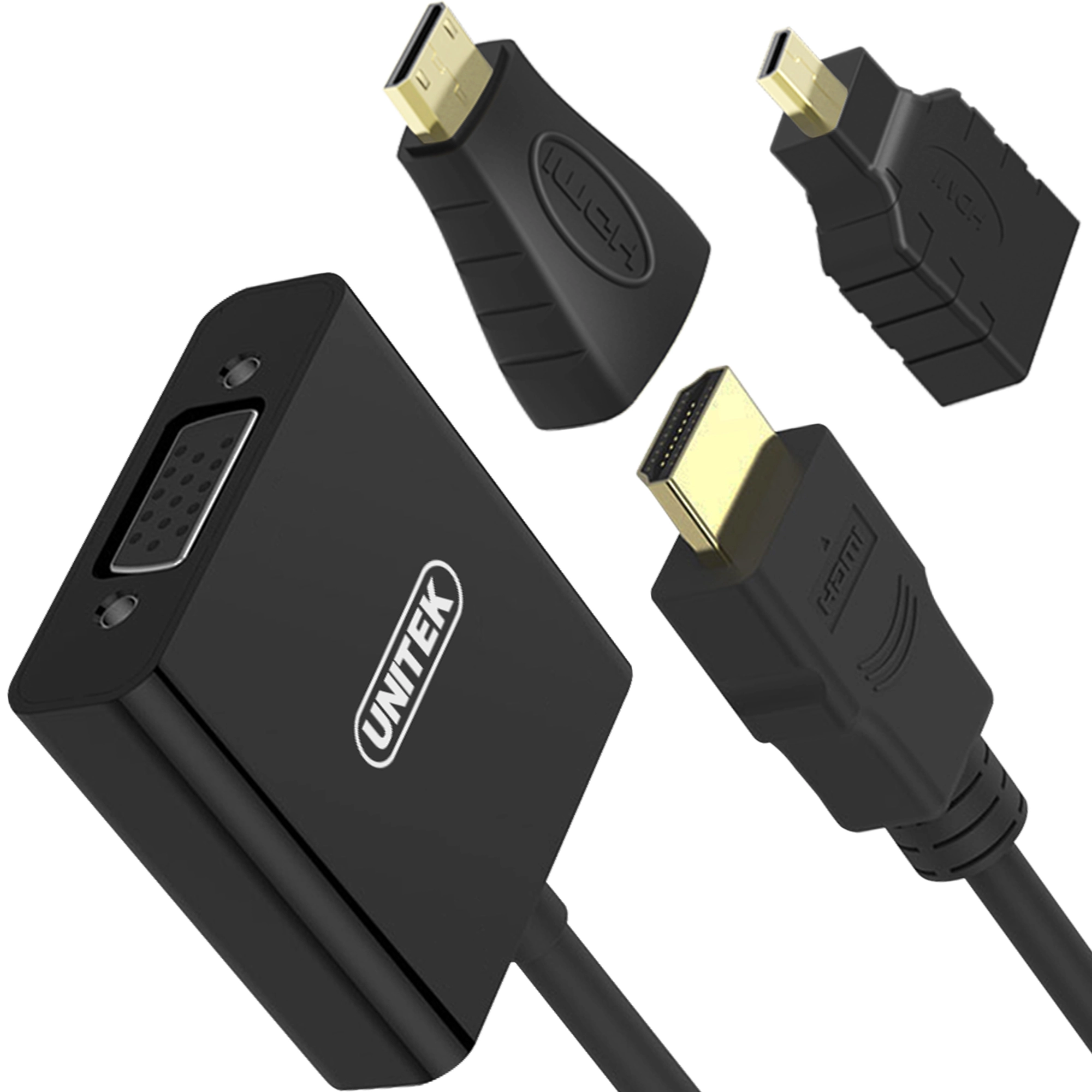 Mini/micro HDMI to VGA + audio