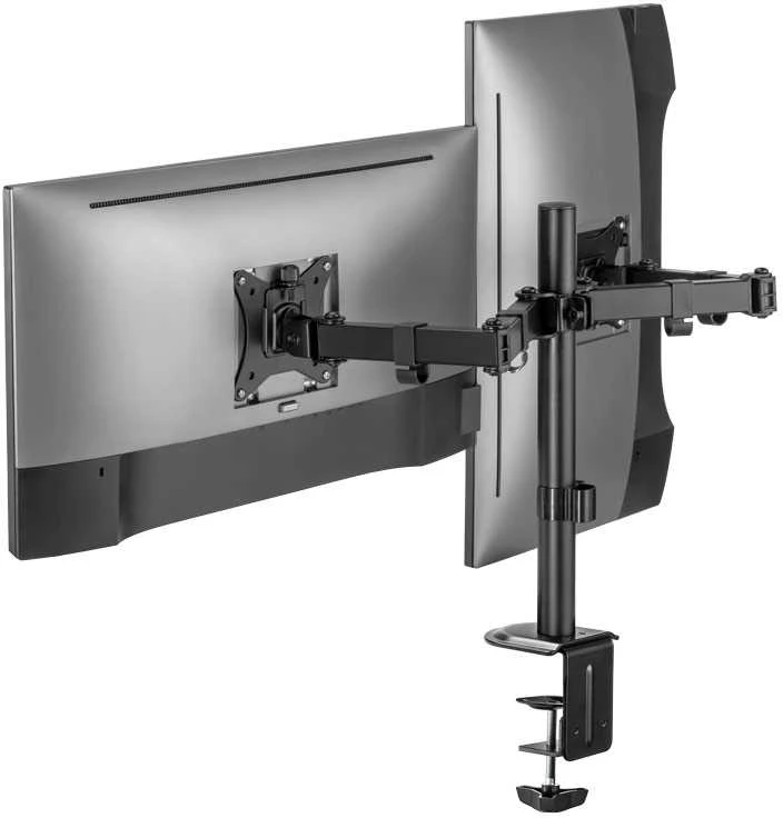 Laikiklis Universal tabletop double monitorius stand