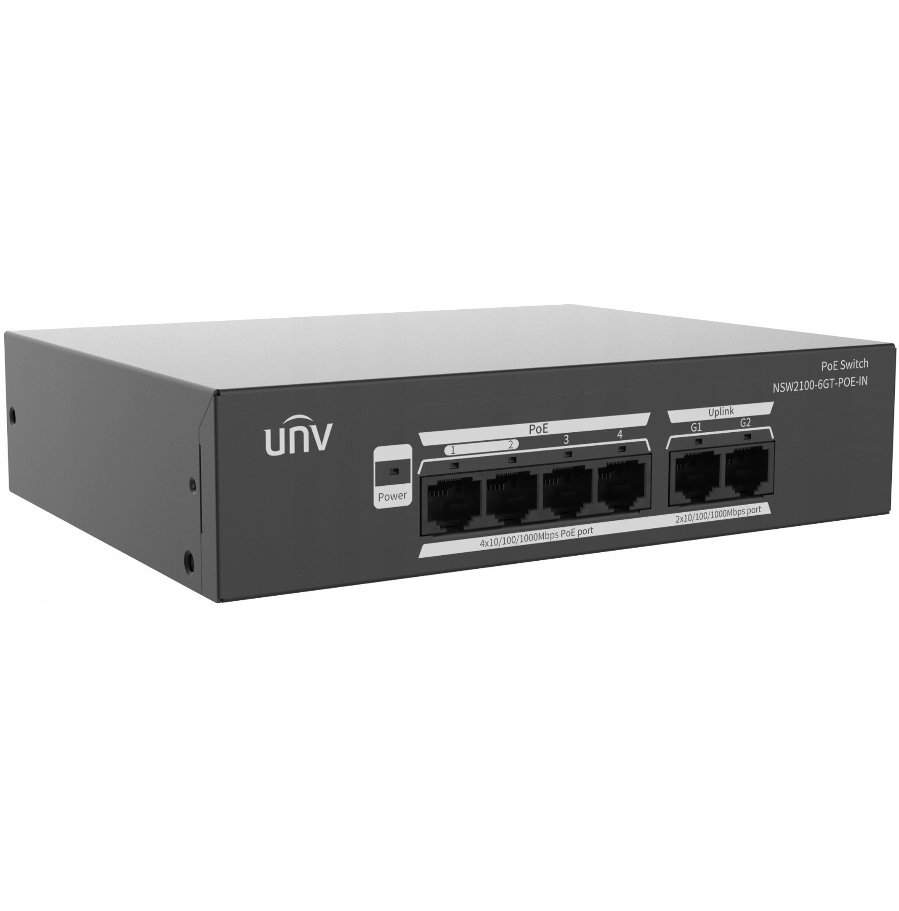 SWITCH POE NSW2100-6GT-POE-IN 4-PORTOWY UNIVIEW NSW2100-6GT-POE-IN
