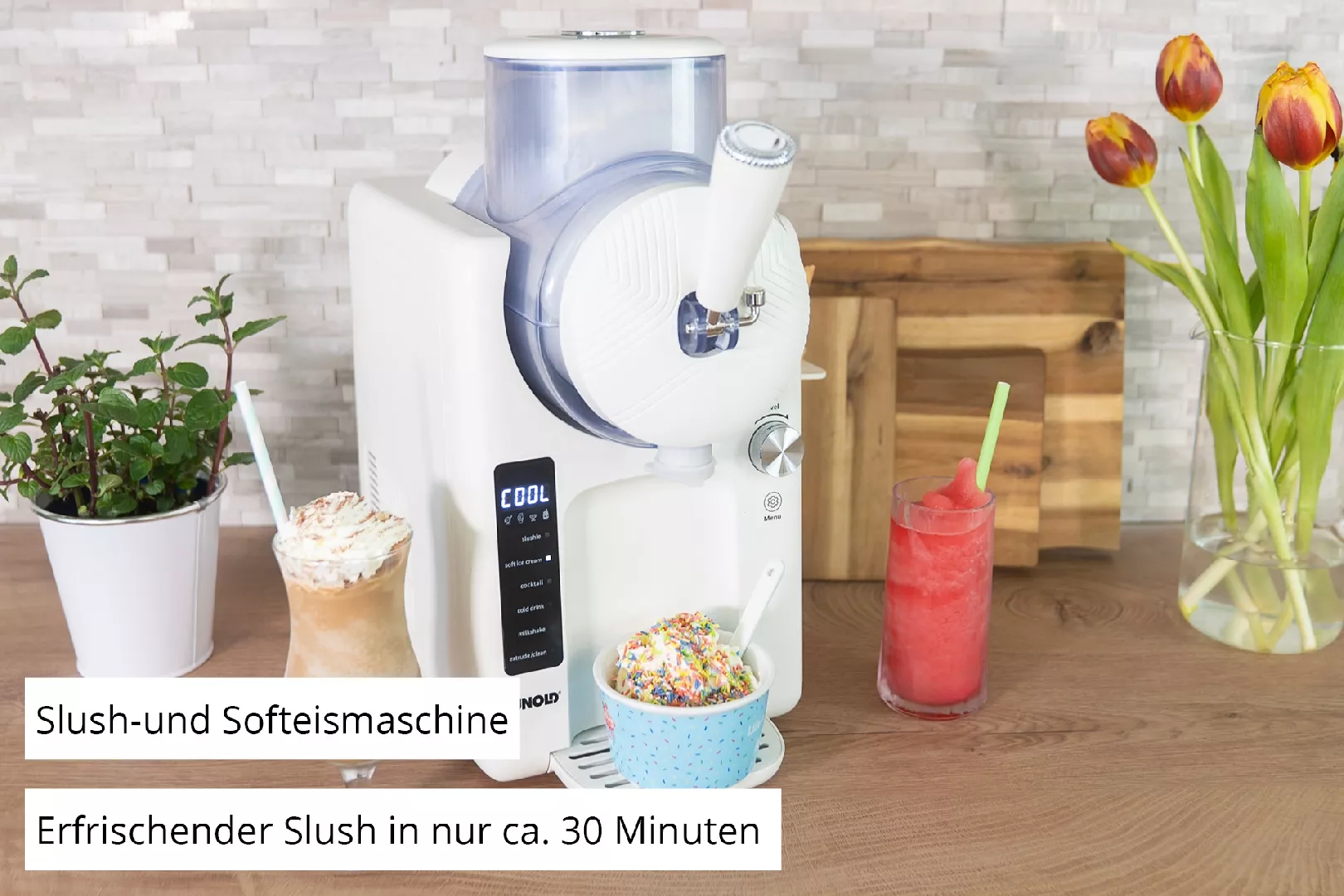 Unold 2in1-Slush und Softeismaschine Sofie 48950