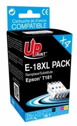 UPrint Epson E-18XL Black/Color 3584770723668 E-18XL-PACK4-UP