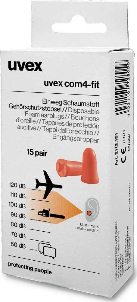 Earplugs Uvex X-fit  33dB  orange  Minibox