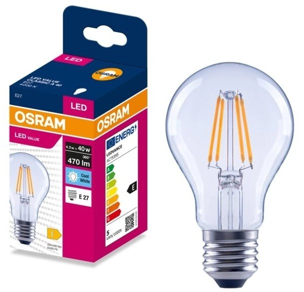 V-TAC LED bulb VALUE CLASSIC E27