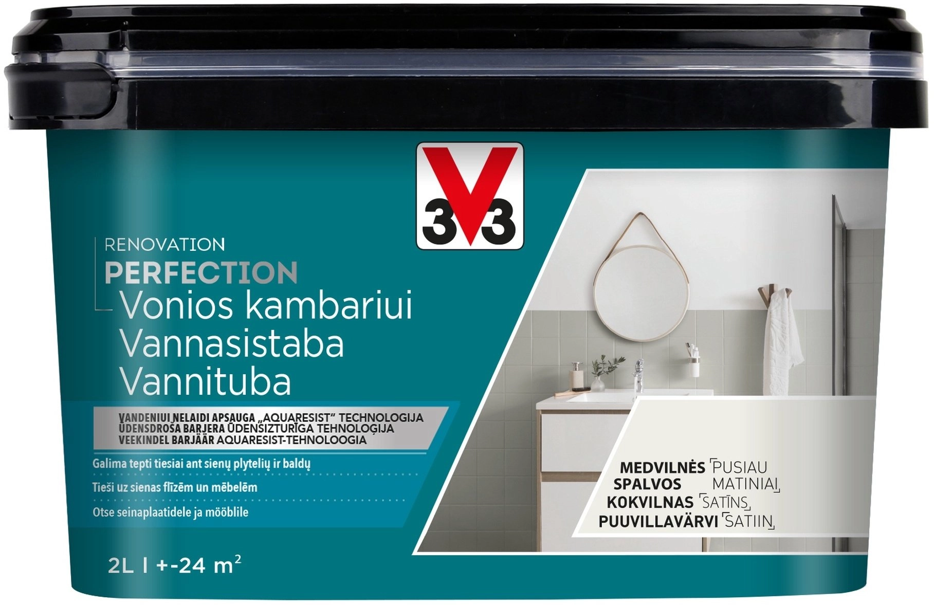 V33 PAINT BATHROOM PERF COTTON COLOR