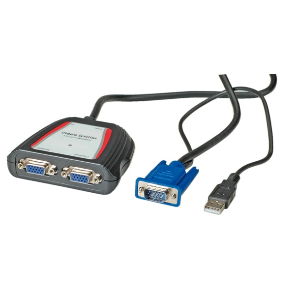 VALUE Portable VGA Video Splitter 2-way