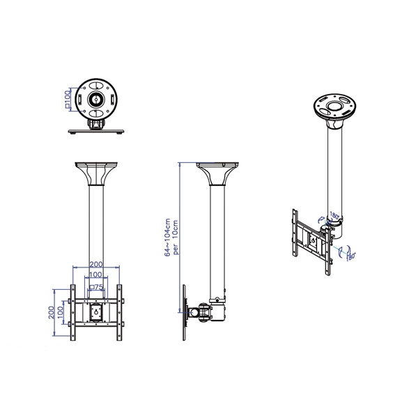 VALUE LCD TV Ceiling Mount 3