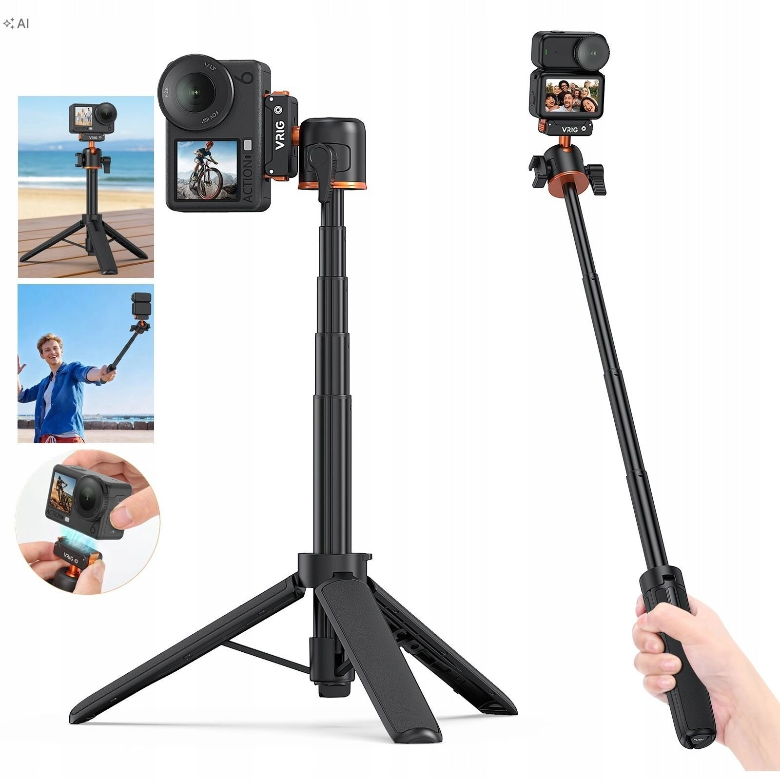 Selfie stick VRIG Magnetic Tripod 534