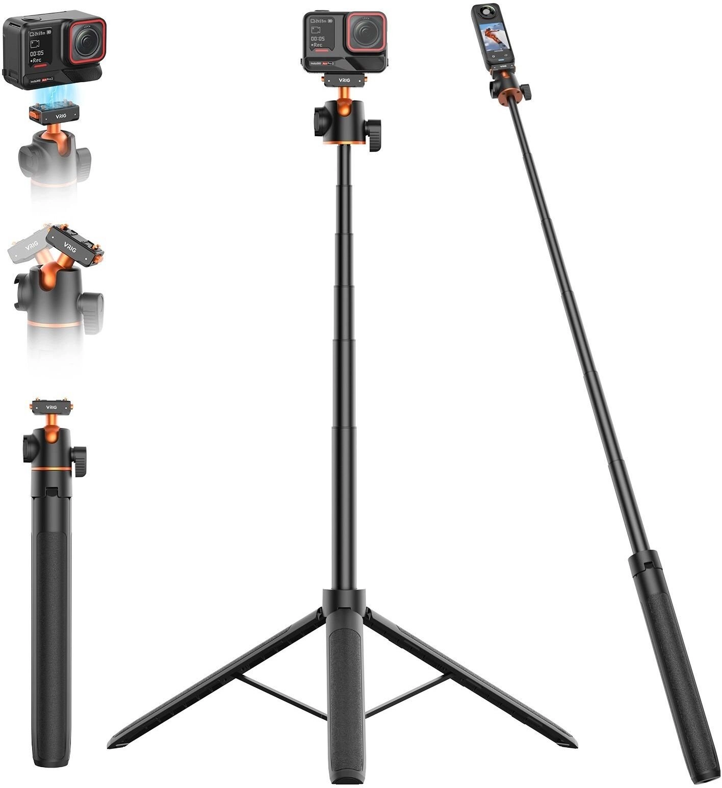 Selfie stick VRIG Tripod Selfie Stick