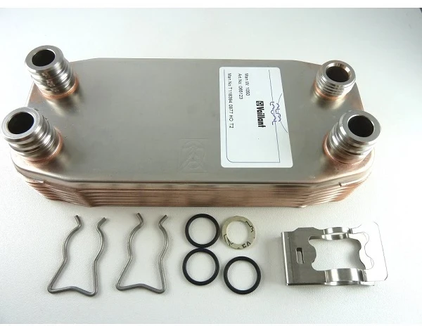 Secondary heat exchanger for hot water