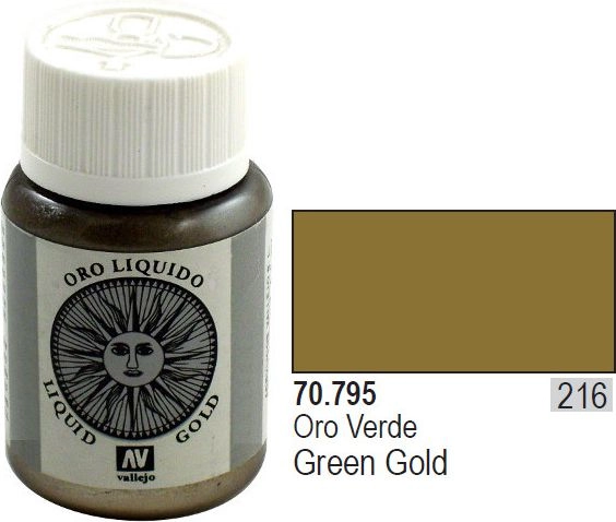 VALLEJO Farba Nr216 Green Gold 35ml