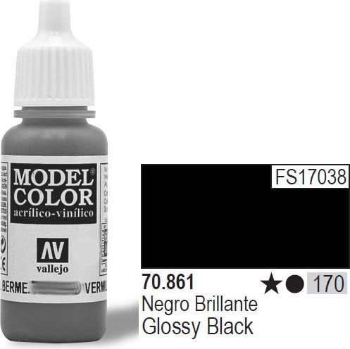 Vallejo VALLEJO Farba Nr170 Glossy Black