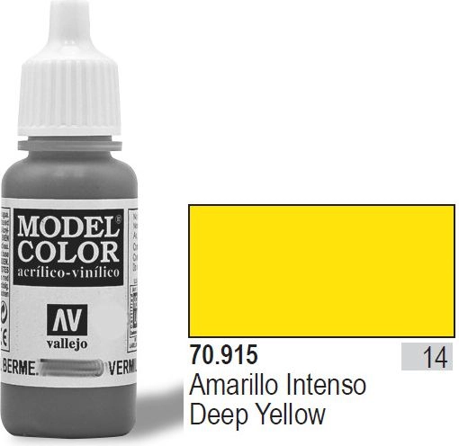 Vallejo Farba Nr14 Deep Yellow Matt