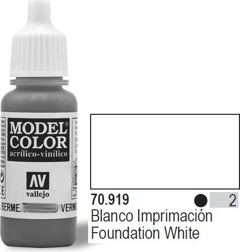 VALLEJO Farba Nr2 Foundation White 17ml