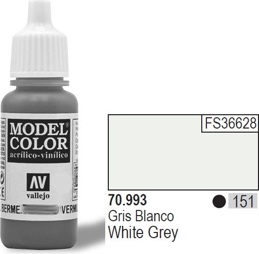 Vallejo Color Nr151 White Gray Matt