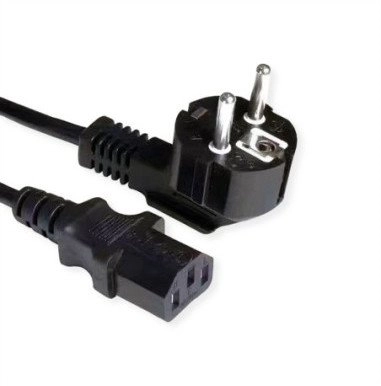 VALUE power cable  straight IEC plug