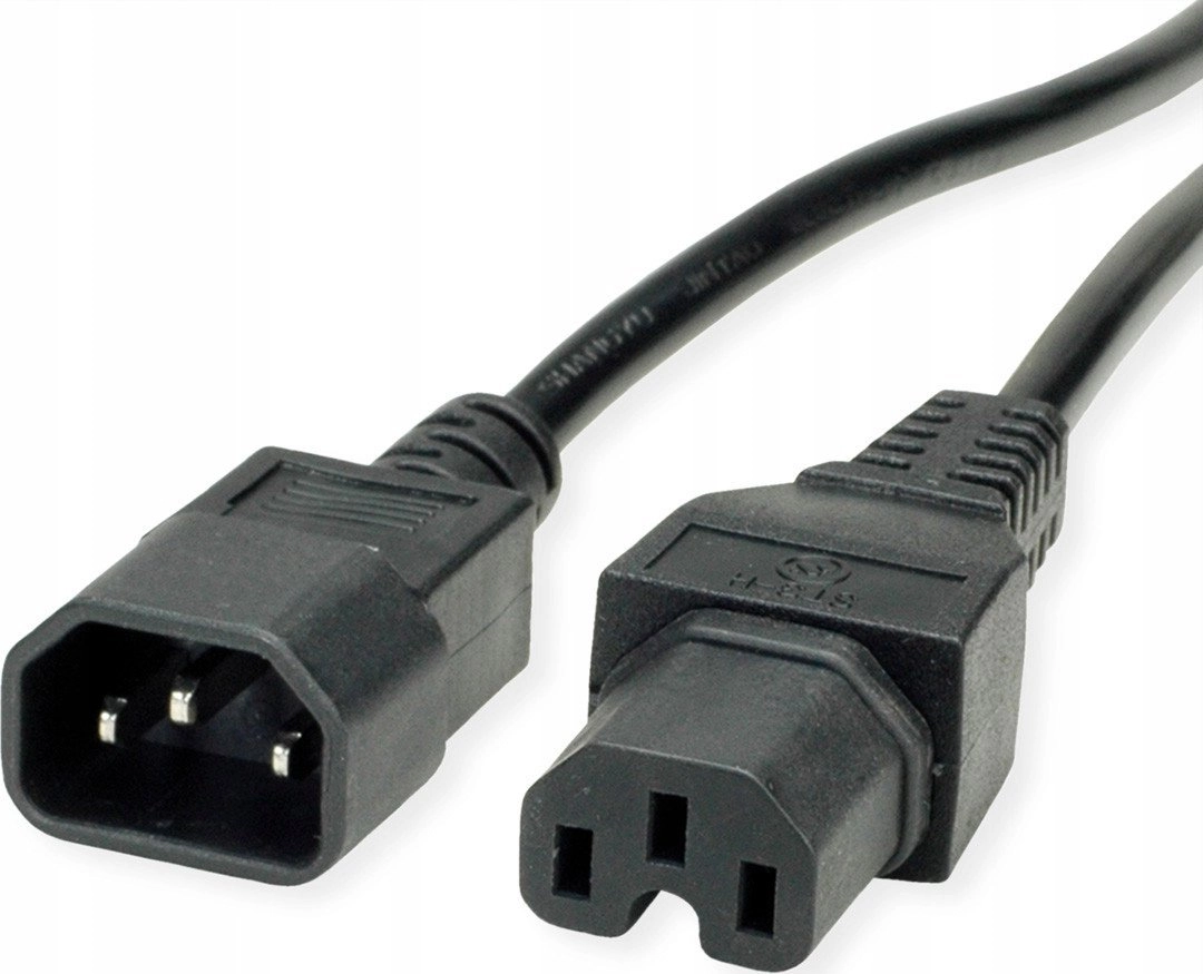 VALUE power cable IEC320/C14 plug -