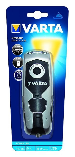 Varta Dynamo Light LED Black Grey