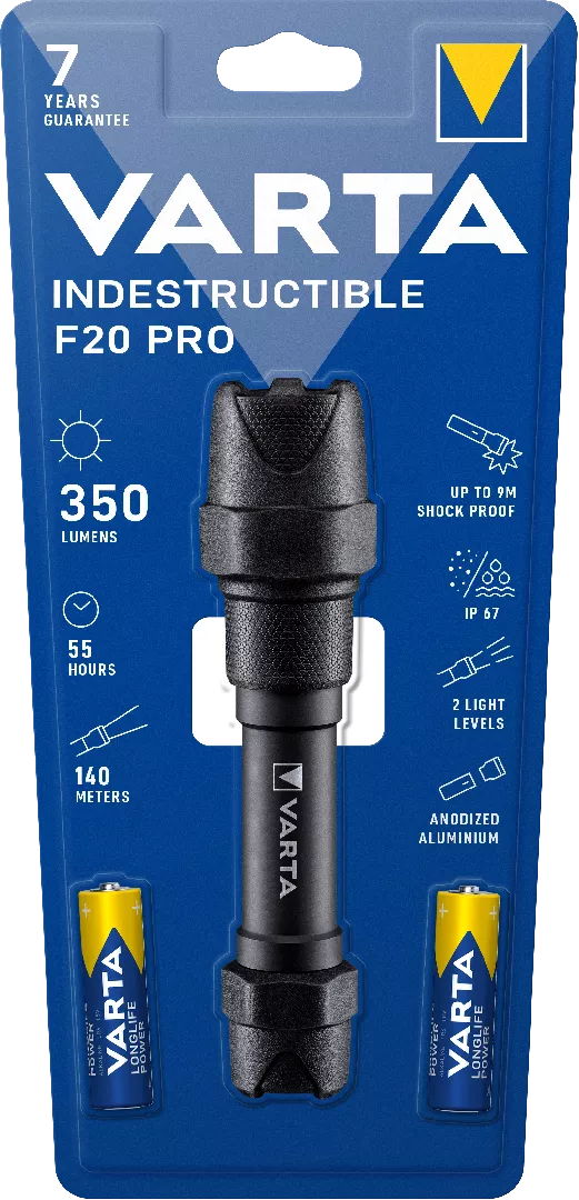 Varta Indestructible F20 Pro Black Hand