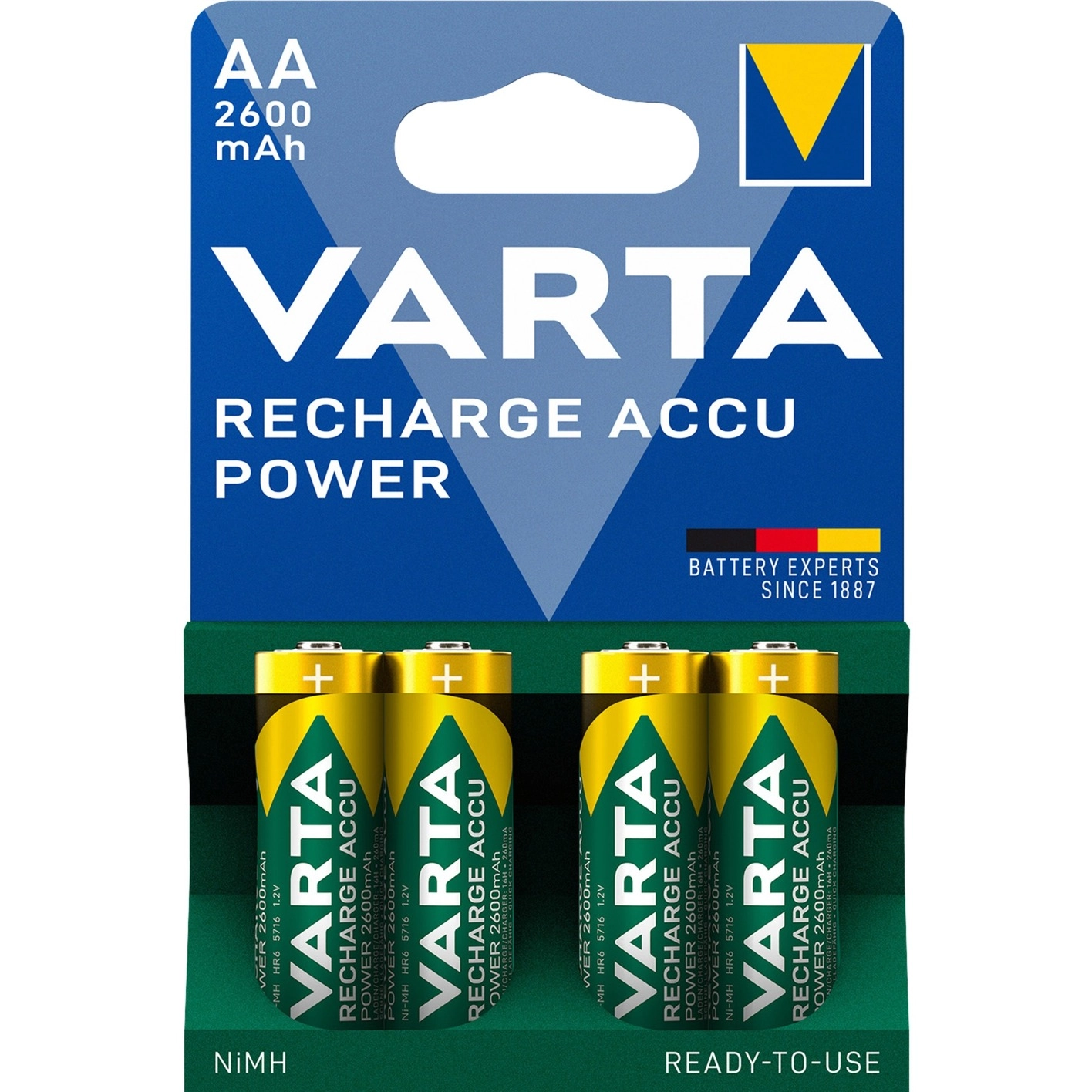 VARTA Ready2Use Akku Mignon AA HR6