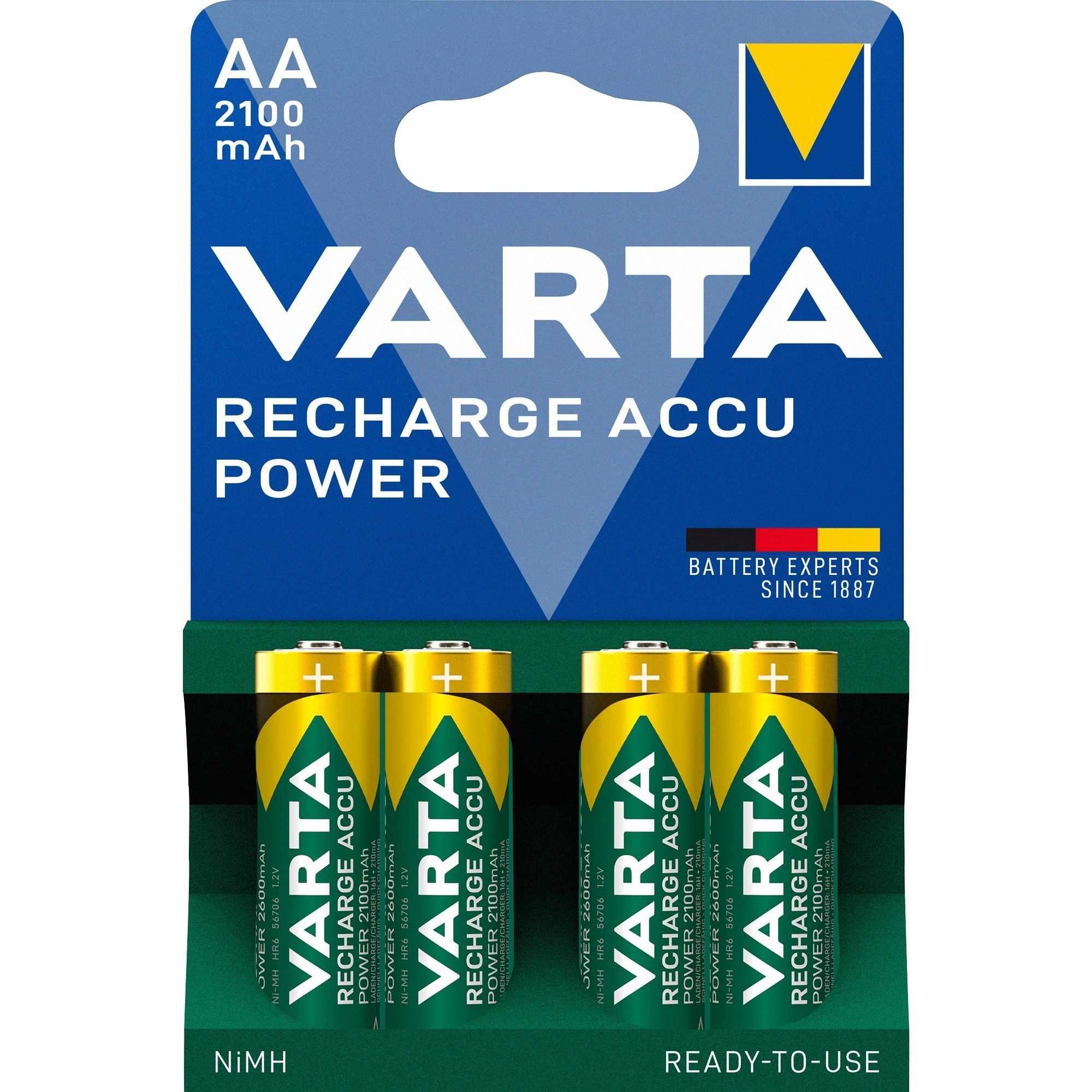 VARTA battery RECHARGE ACCU Power Mignon