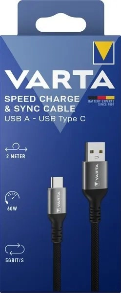 Varta Speed Charge Sync Cable USB-A
