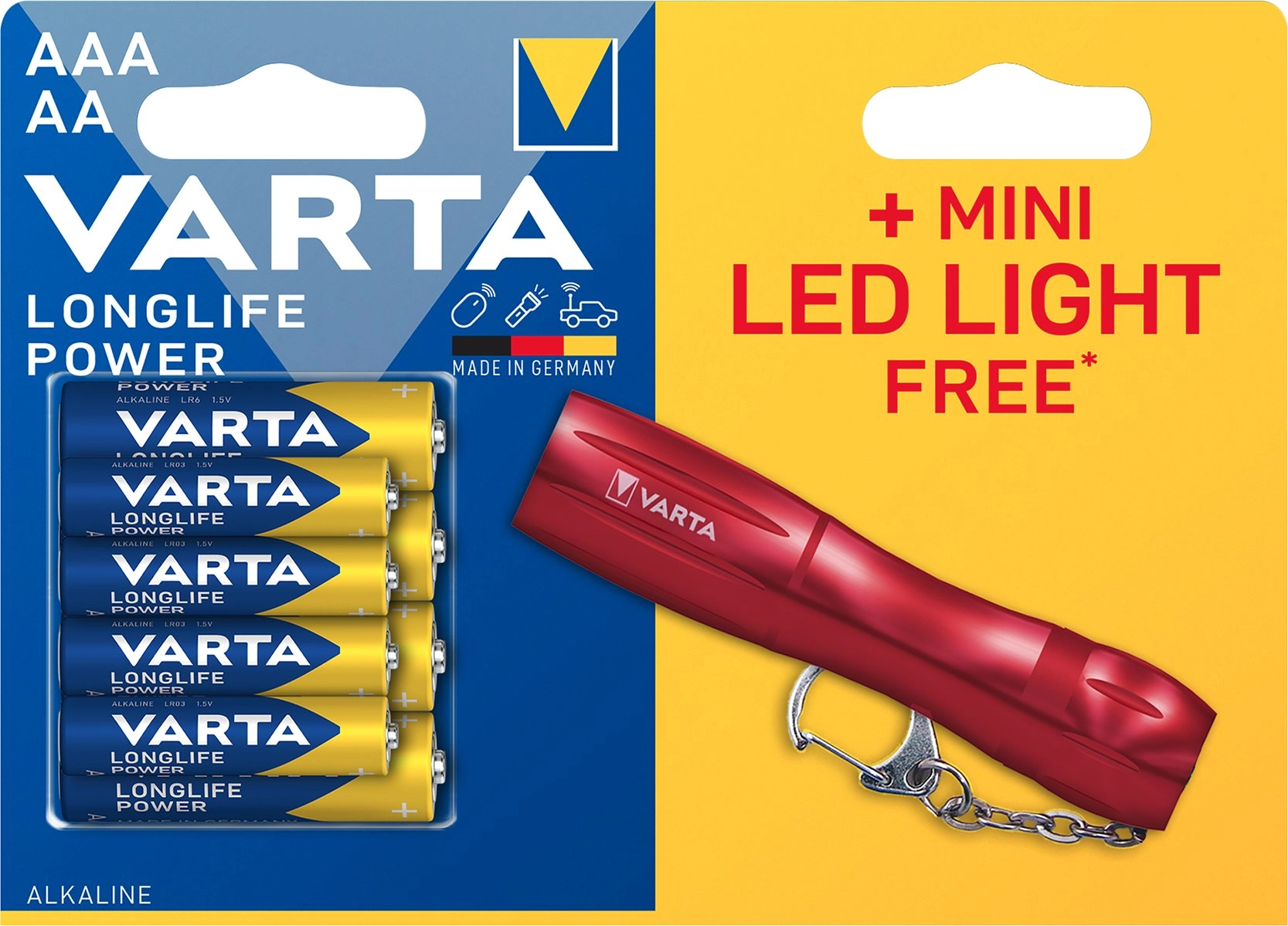 VARTA Longlife Power LR03/LR06 battery x4