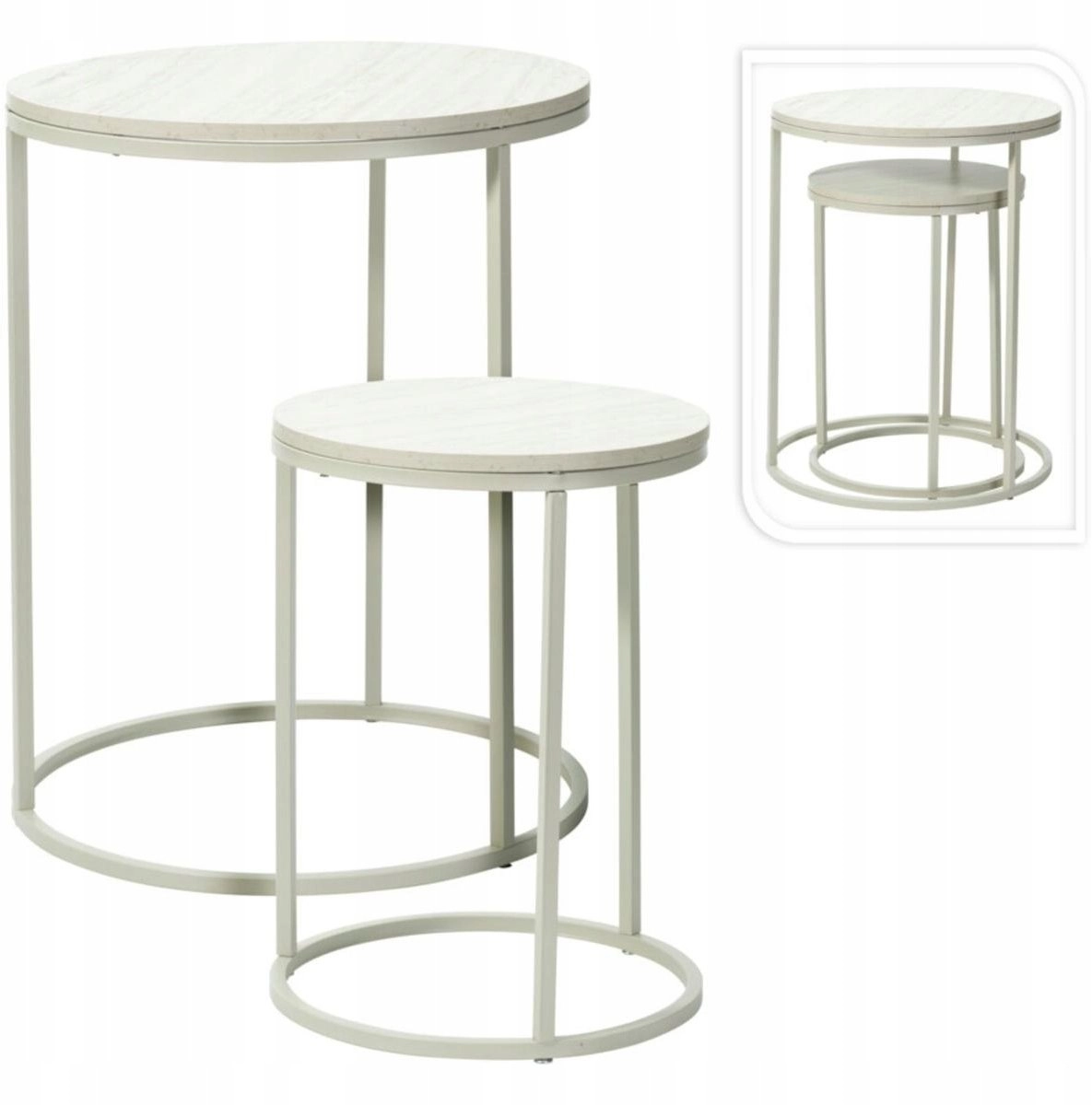 Vasagle 2 COFFEE TABLES WOODEN TOP