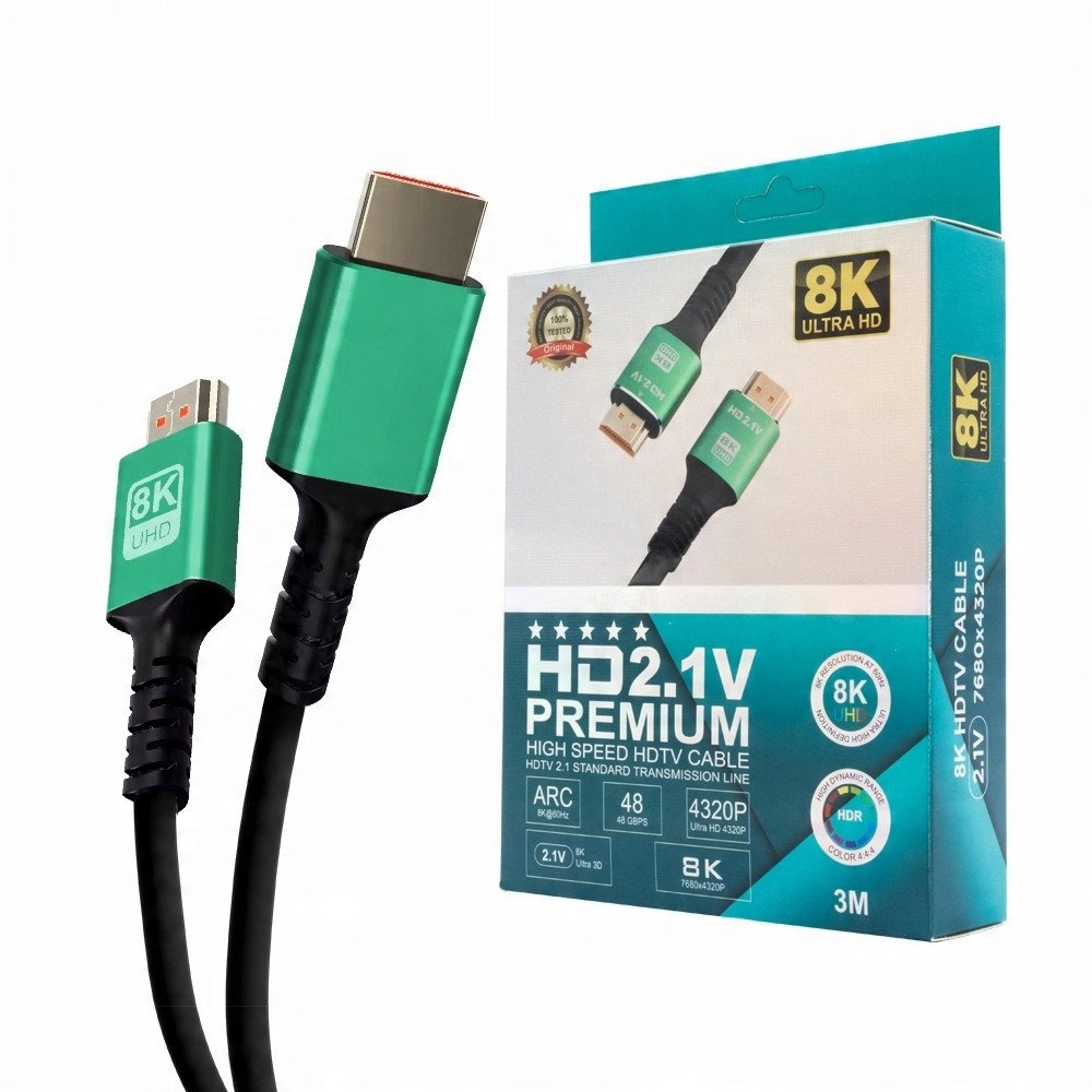 ECOBOX KABEL HDMI-HDMI 3M  V2.1