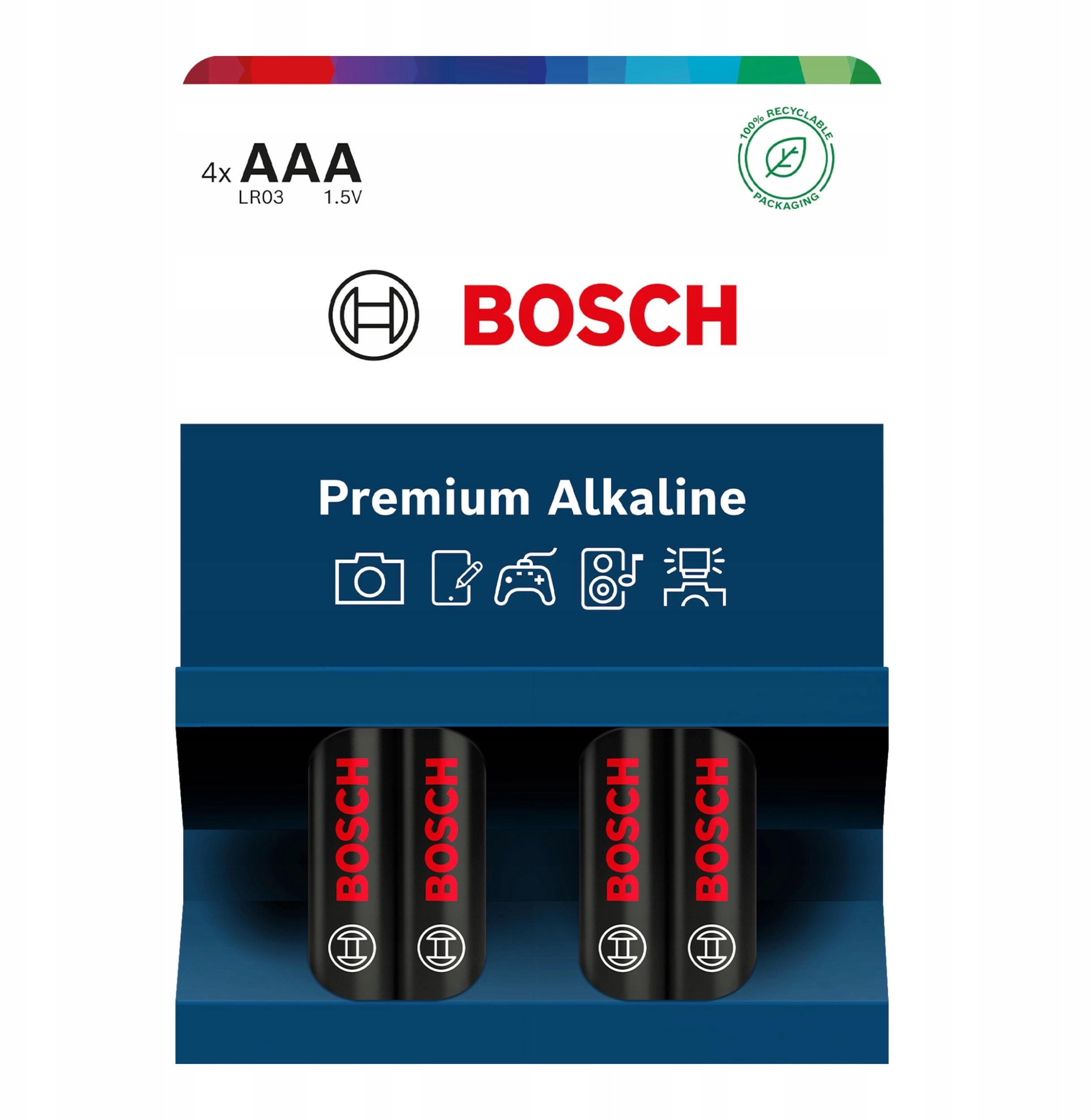 BATERIA BOSCH 4SZT AAA PREMIUM ALKALINE