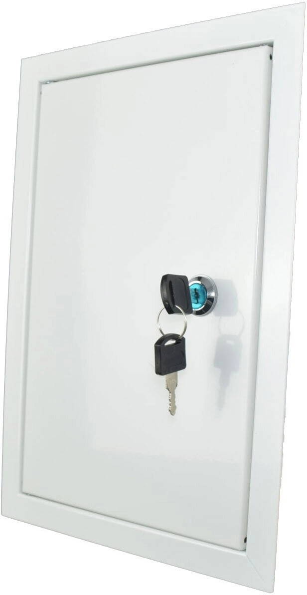 White metal inspection door 400x500 with