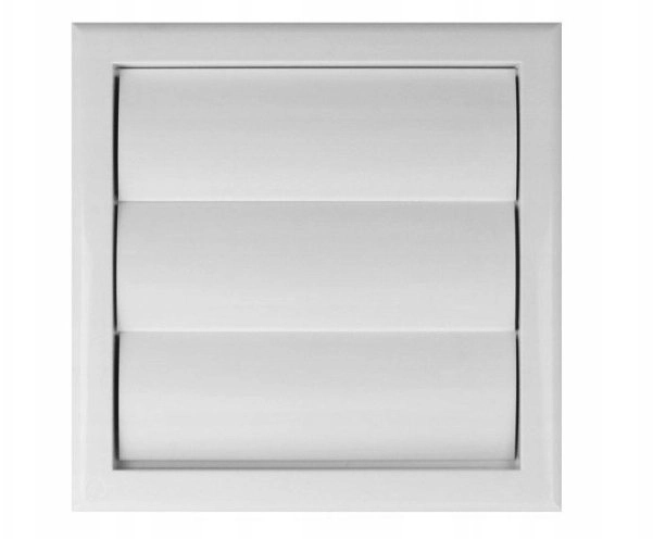 Louvered wall outlet 154x154mm fi 100mm