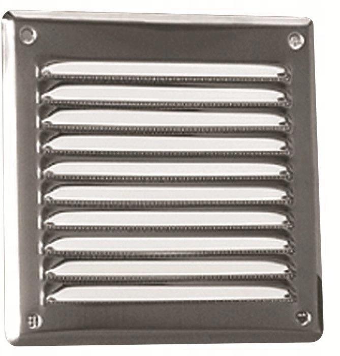 Ventilation cover with mesh 165x165mm metal