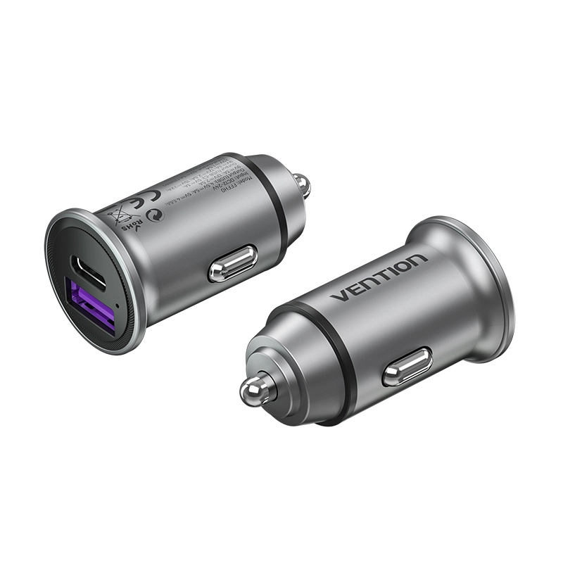 Vention Two-Port USB A+A(30+30) Car Charger