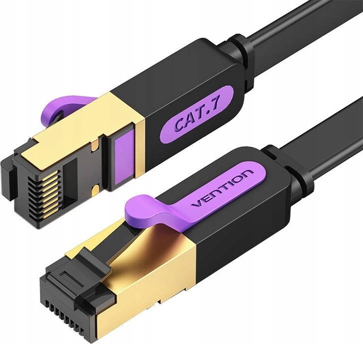 PATCH CABLE CAT.7 FLAT/10M BLACK