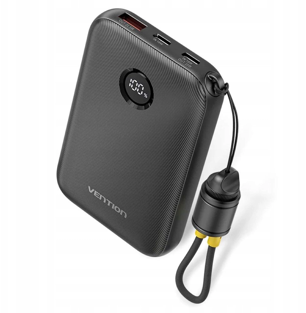 Vention 10000mAh Powerbank 2xUSB-C 1xUSB-A 22