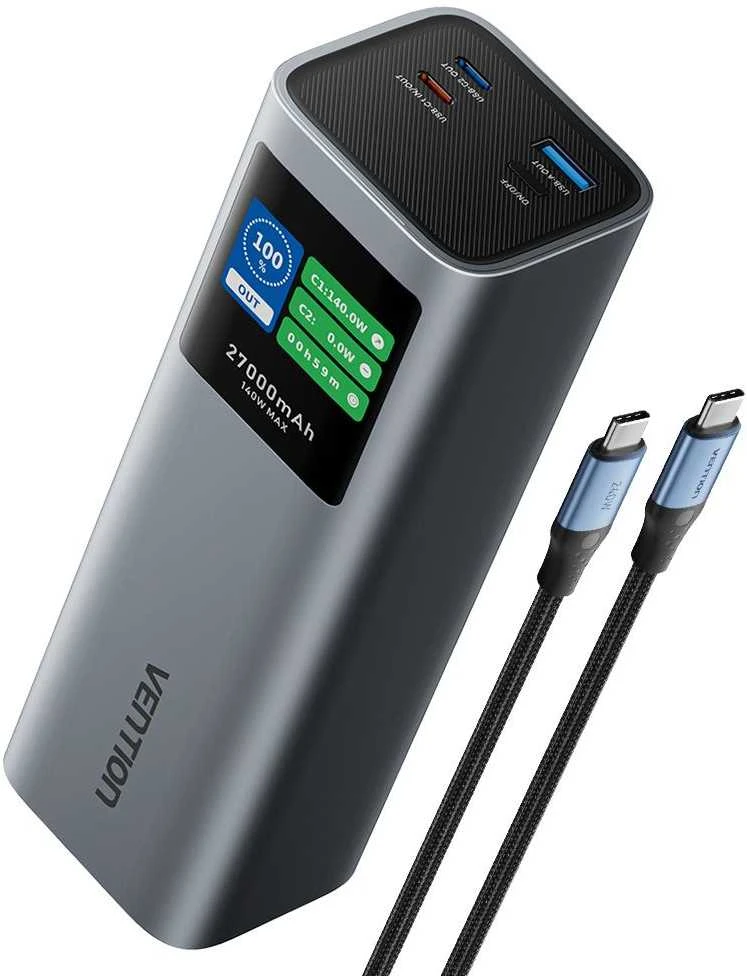 POWER BANK USB 27000MAH 140W/FKEH0 VENTION