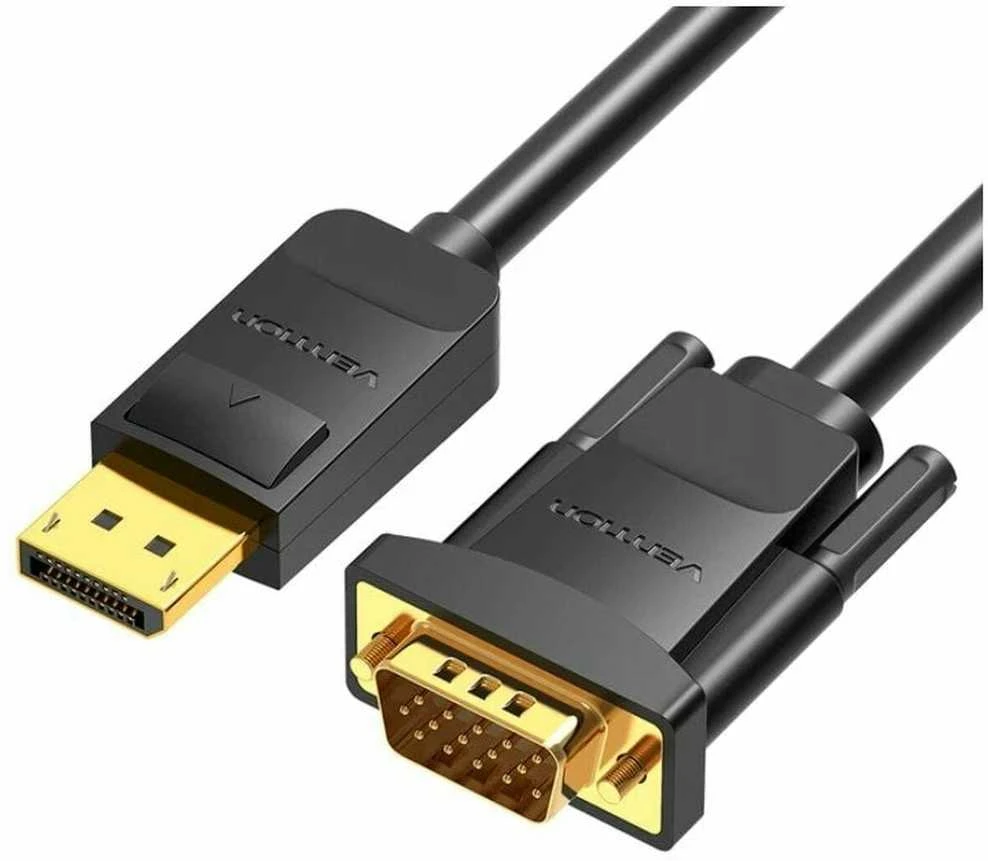 CABLE DP TO VGA 2M/BLACK HBLBH