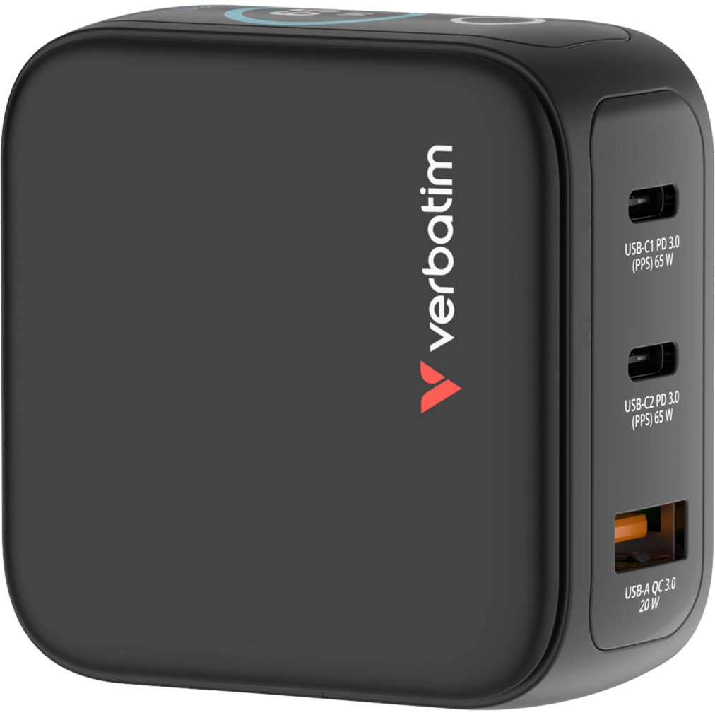 Verbatim Mini GaN charger with display