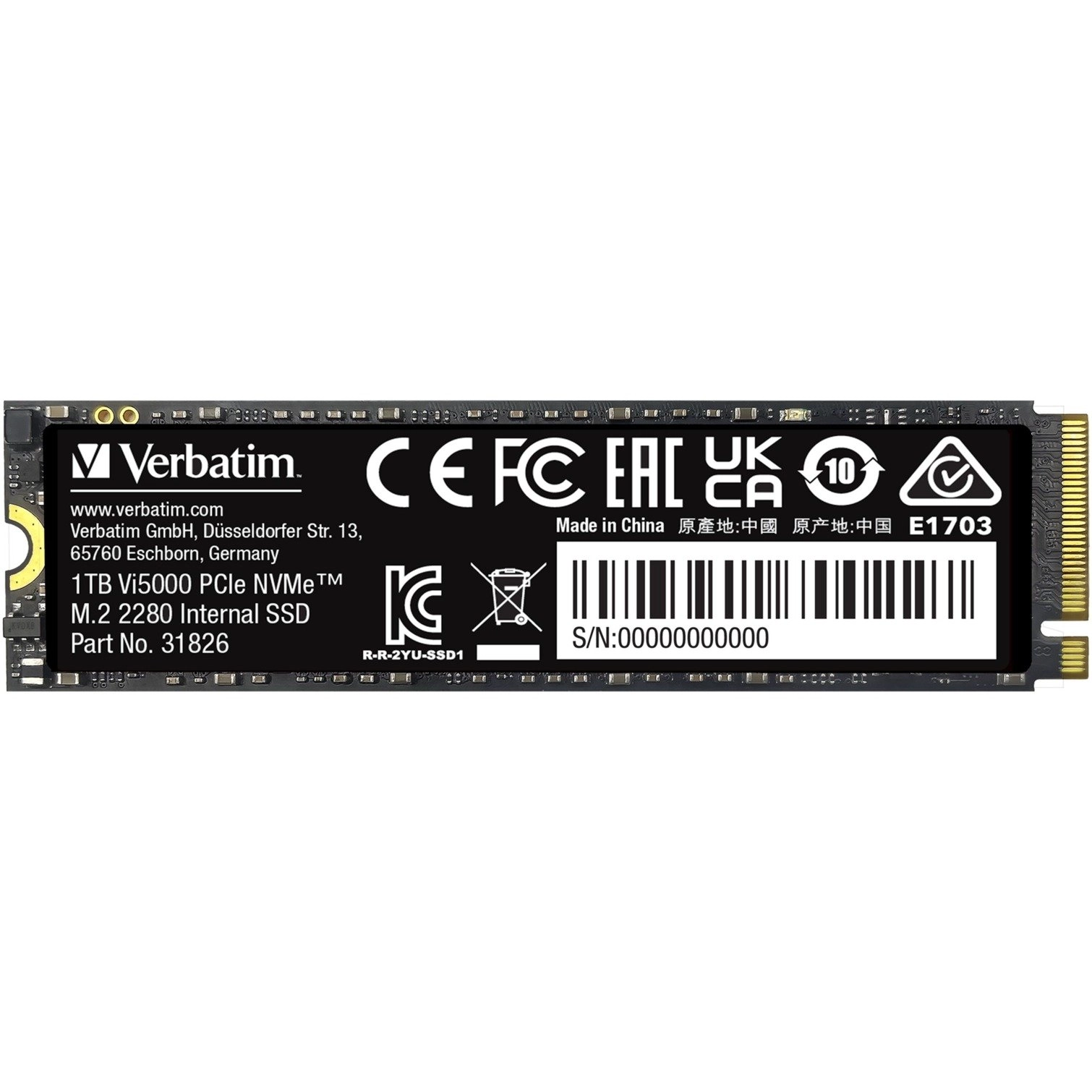 Verbatim Vi5000 PCIe NVMe M.2
