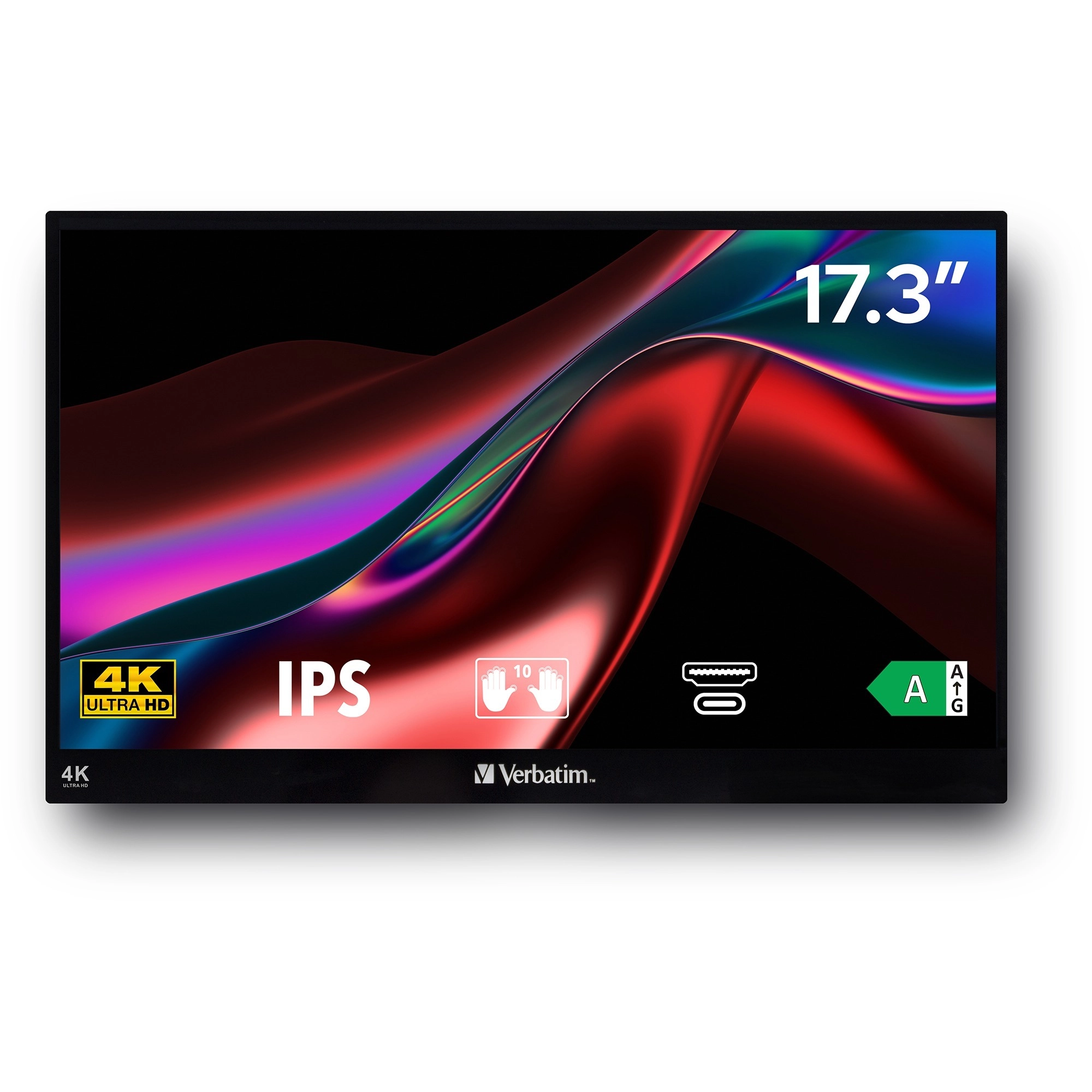 Verbatim Portable Touchscreen Monitor Ultra HD