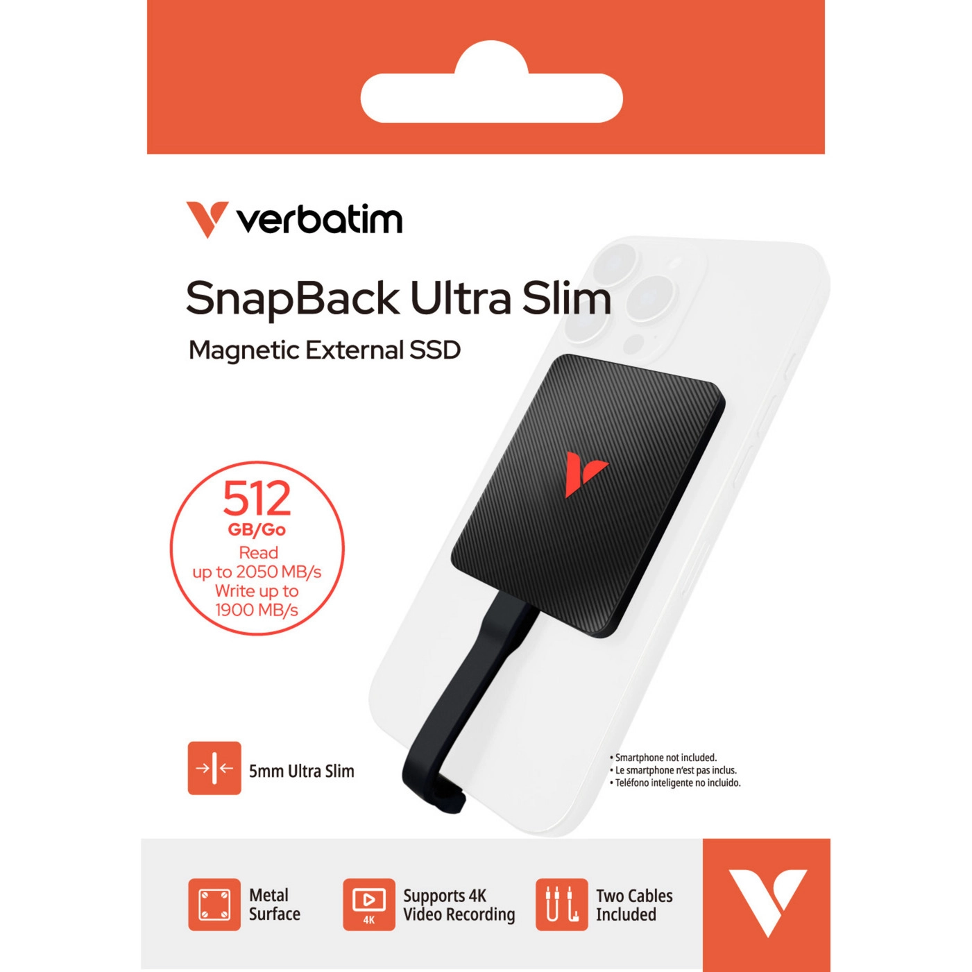 Verbatim SnapBack Ultra Slim SSD 512