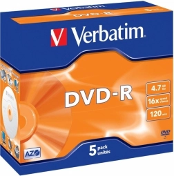 Verbatim DVD-R Matt Silver 4.7