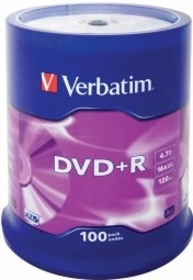Verbatim DVD+R Matt Silver 4.7