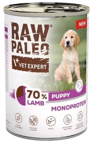 VETEXPERT Raw Paleo Lamb puppy- wet