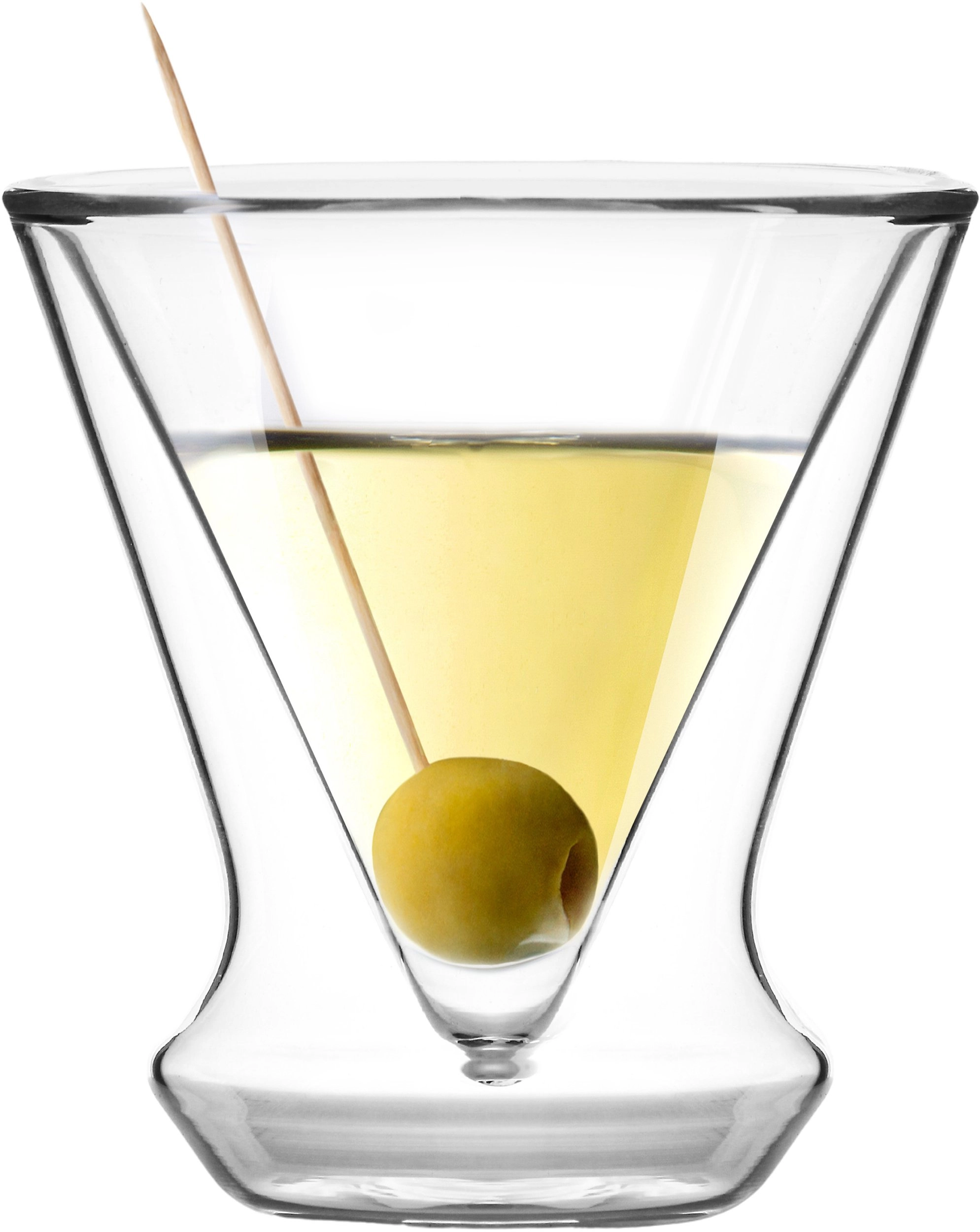 Vialli Design 2 double-wall martini glasses