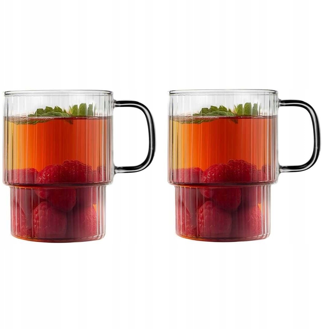 Vialli Design Two grooved glasses with