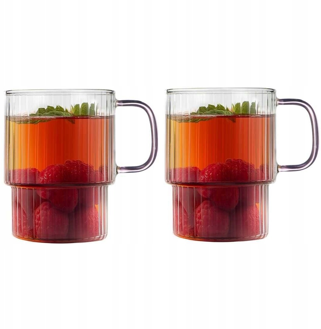 Vialli Design Two fluted glasses with