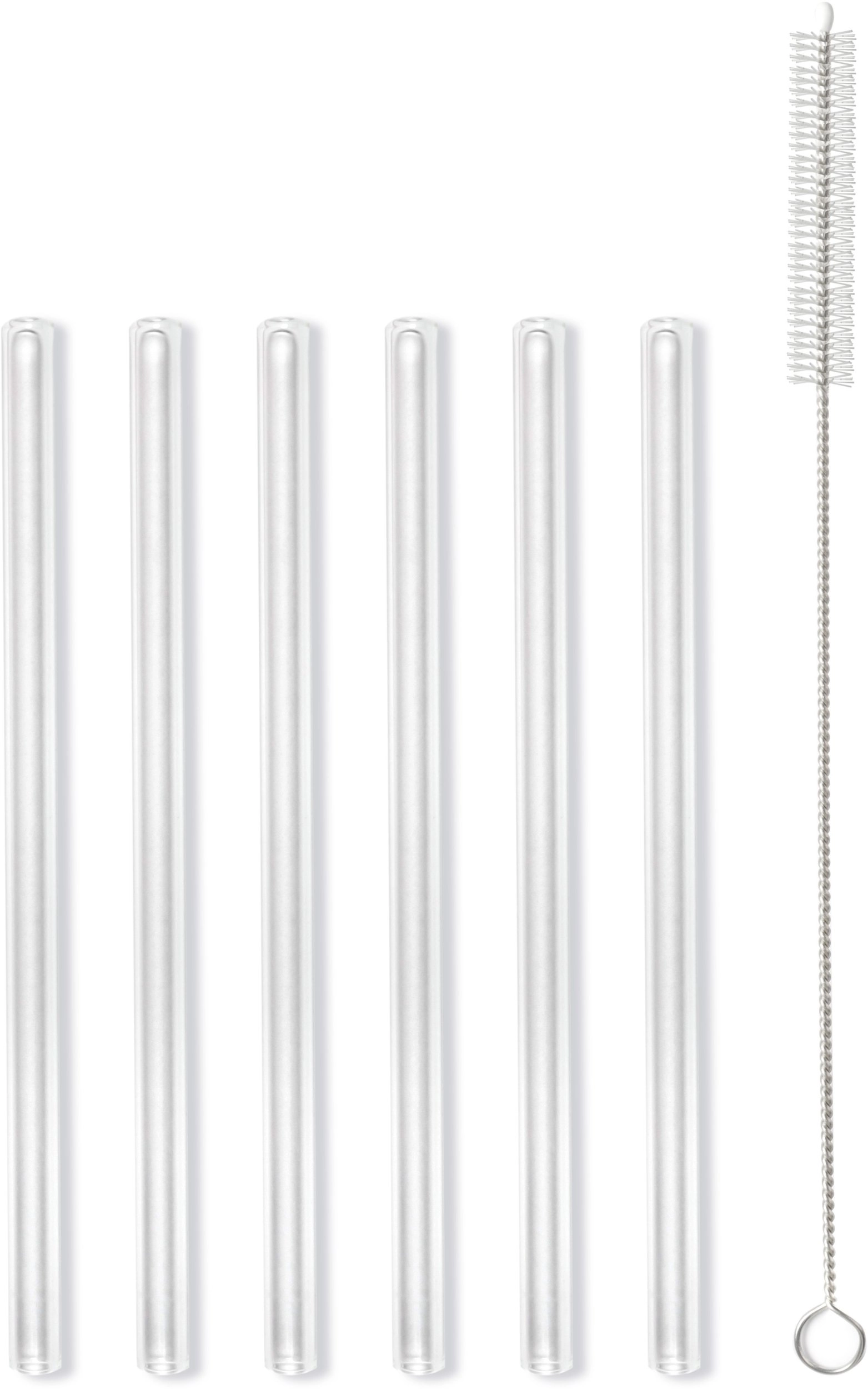 Vialli Design TRANSPARENT GLASS STRAWS 15cm