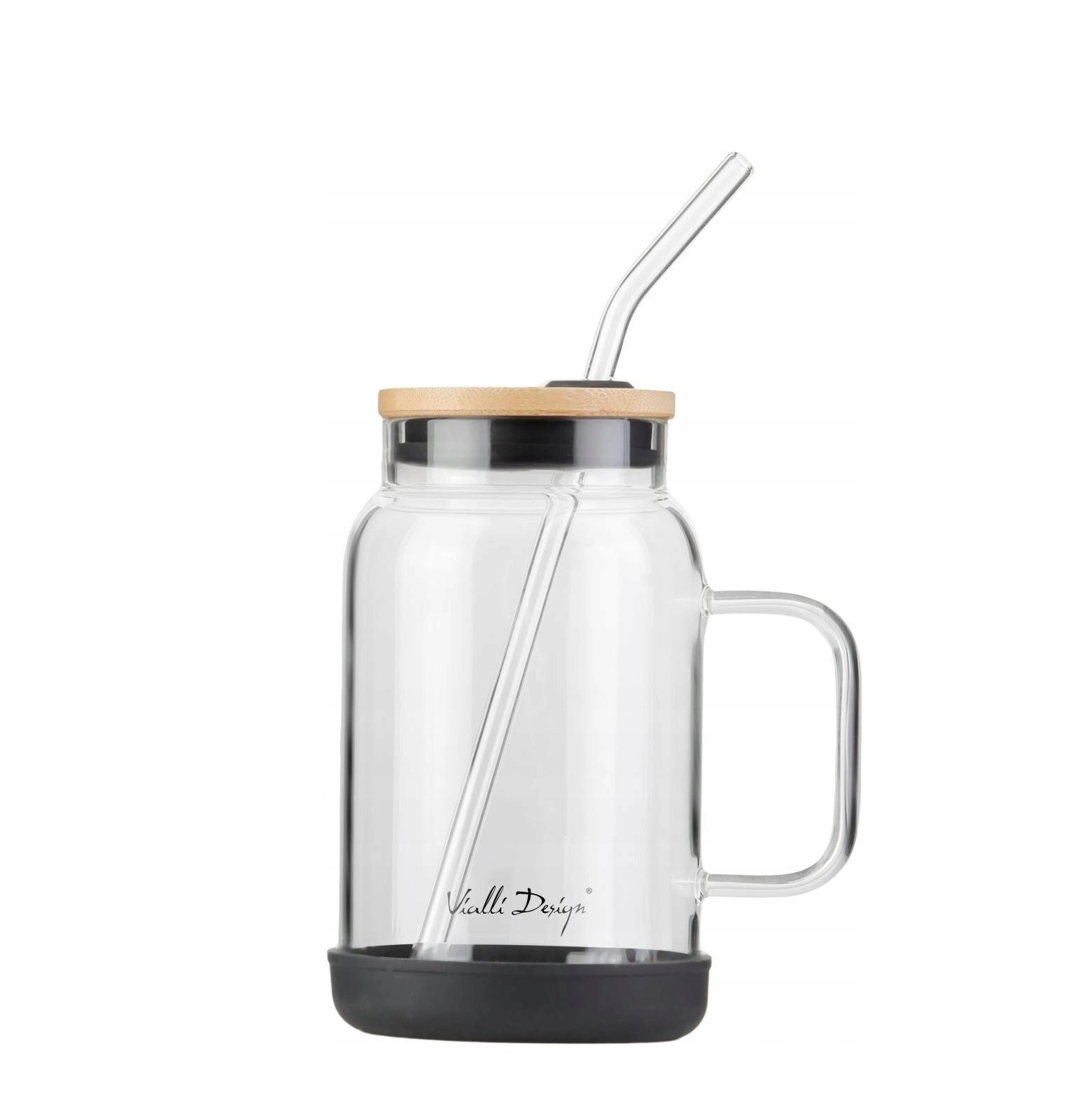 Vialli Design Jar with straw 600